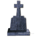 blue granite cross tombstone